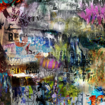 Fototapety grungy style torn poster background