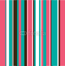Obrazy i plakaty Aqua, Pink & Brown Stripes