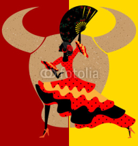 Naklejki Spanish flamenco