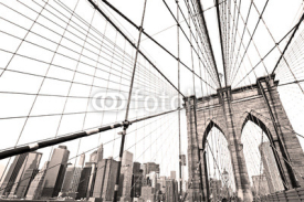 Naklejki Manhattan bridge, New York City. USA.