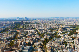 Obrazy i plakaty Widok z lotu ptaka na dzielnice Paryża