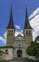 Fototapety Church of St. Leodegar, Lucerne