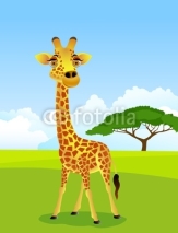 Naklejki giraffe cartoon