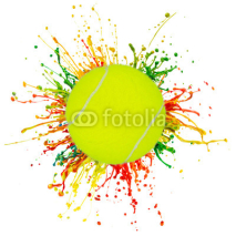 Fototapety colorful splash with sport ball