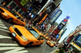 Fototapety New York City Taxi, Times Square