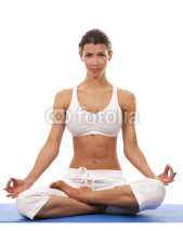 Naklejki woman and yoga