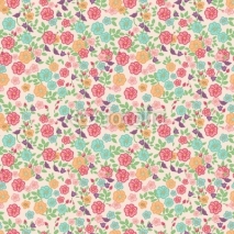 Fototapety seamless floral background