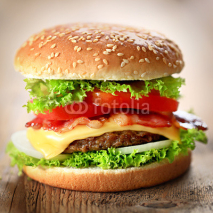 Fototapety Cheeseburger