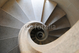 Obrazy i plakaty Abstract pattern of spiral stair