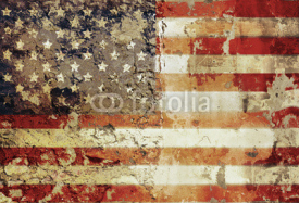 Obrazy i plakaty grungy american flag, stars and stripes