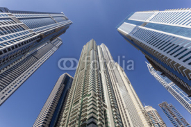 Naklejki Skyscrapers in Dubai Marina