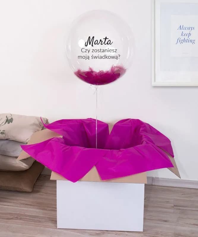 Balon czy zostaniesz moją świadkową? Idealny sposób na pytanie
