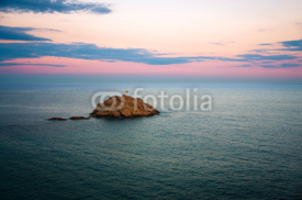 Sunset at the coast of Tossa de Mar