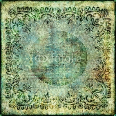 vintage green lacy paper