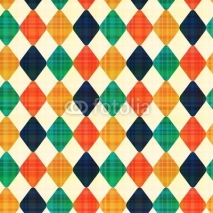 Obrazy i plakaty seamless abstract geometric rhombus pattern