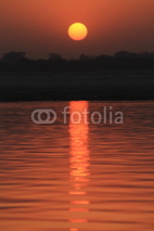 Sonnenaufgang in Varanasi Indien