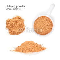 Naklejki Nutmeg powder