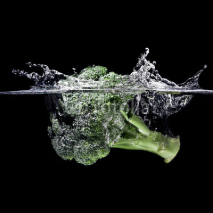 Fototapety broccoli splash