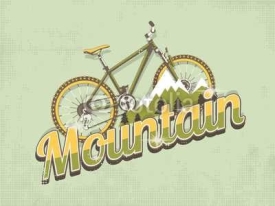 Fototapety mountain bike background
