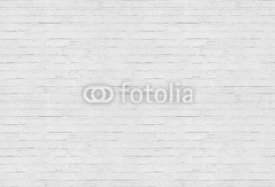 Obrazy i plakaty Seamless white brick wall pattern background