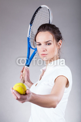 Beautiful tennis player