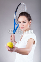 Naklejki Beautiful tennis player
