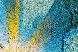 Obrazy i plakaty Closeup abstract painted graffiti