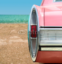 Naklejki Pink Classic Car