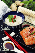 Obrazy i plakaty sushi ingredients