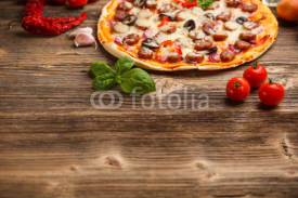 Naklejki Delicious italian pizza