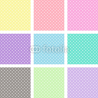 Pastel polka dots swatches