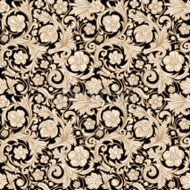 Naklejki Vintage classic ornamental seamless vector pattern