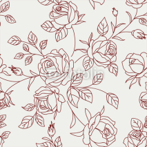 Naklejki Wallpaper floral