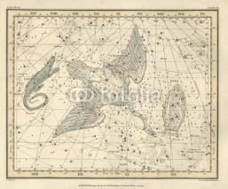 Obrazy i plakaty Astronomical chart, Vintage