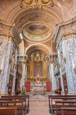 Bolgona -  Interior of baroque church Saint Mary Magdalene
