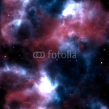 Naklejki Solar system with milky way, nebulas and stars