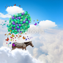 Fototapety Flying zebra