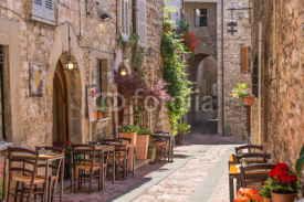 Fototapety Tipico ristorante italiano nel vicolo storico