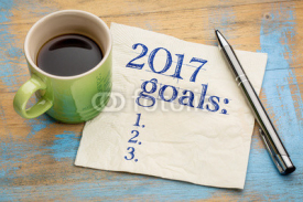2017 goals list on napkin