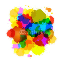 Obrazy i plakaty Colorful Vector Abstract Splashes Background