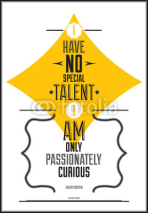 Fototapety I have no special talent i am only passionately curious. Albert