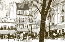 Obrazy i plakaty Montmartre in Paris under snow
