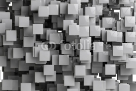 Fototapety Abstract geometric cubes background  3d render