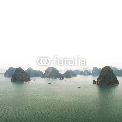 Halong bay Vietnam panoramic view