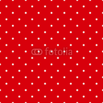 Naklejki Red polka dot seamless pattern