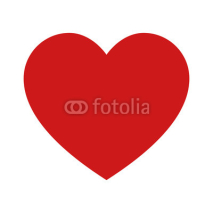 Playing card heart suit flat icon for apps and websites