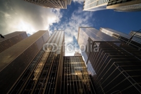 Fototapety manhattan skyscrapers horizontal