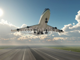 Fototapety airplane taking off