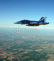 Naklejki Jet figter flying at high altitude