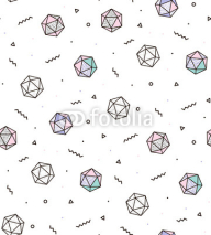 Naklejki Modern pattern with diamonds and zigzags. Geometric pattern for modern fashion, cover, books, cloth.